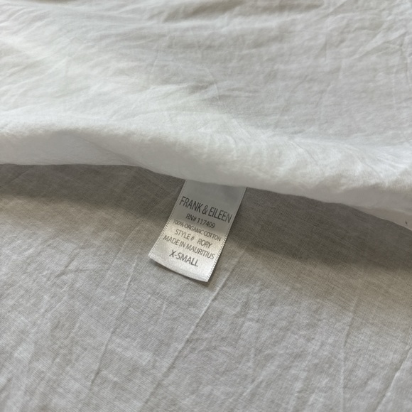 Frank And Eileen 100% Organic Cotton Rory White Maxi Shirt Dress Size XS - Picture 4 of 13